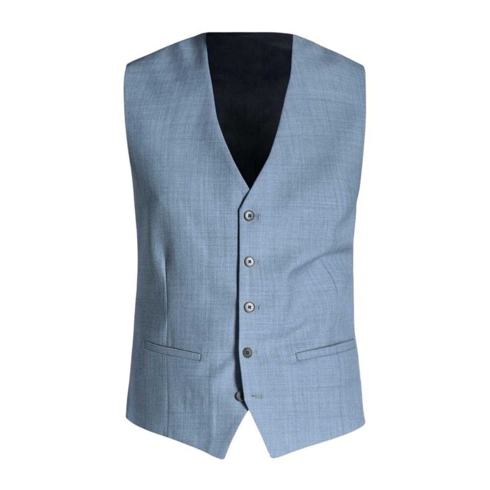 Ted Baker Mens V Neck Slim Wedding Vest / Gray